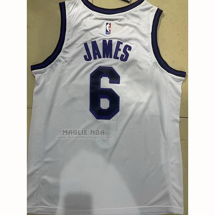 Maglia
 LeBron James NO 6 Los Angeles Lakers Citta
 2022-23 Bianco
